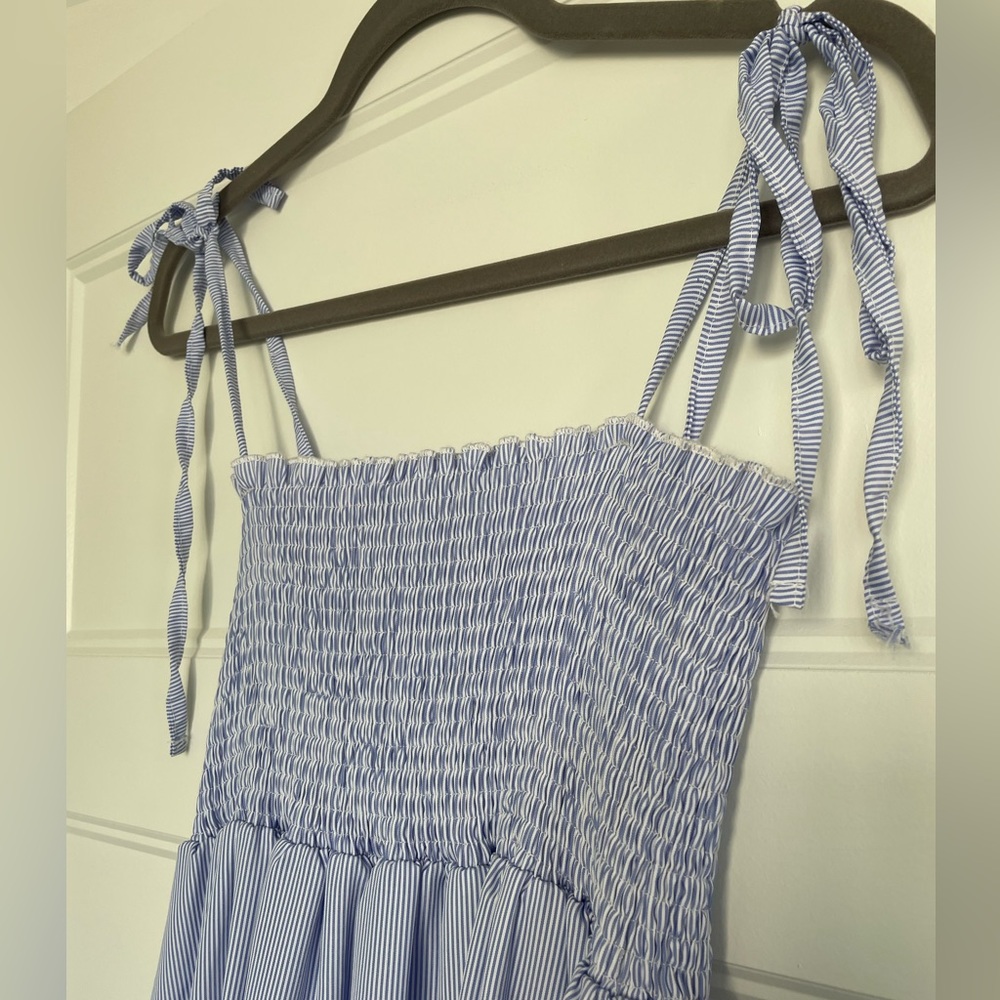 Blue & White Dress